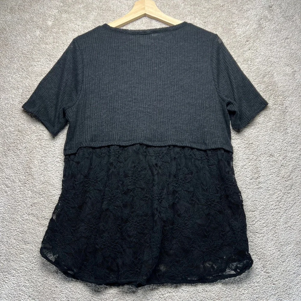 LC Lauren Conrad black lace